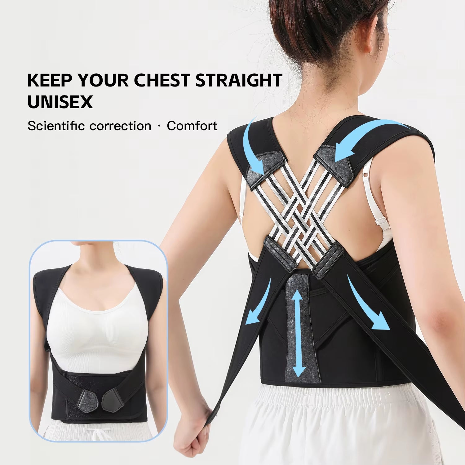 correcteur de posture élastique pour femmes